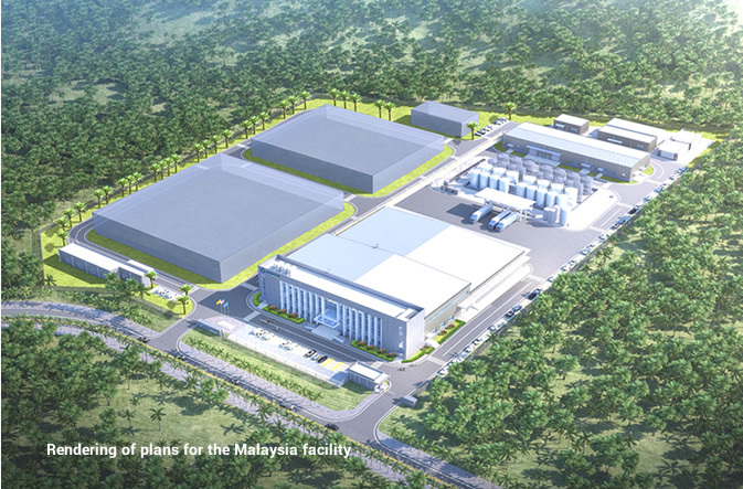 Rendering of plans for the Malaysia facility
